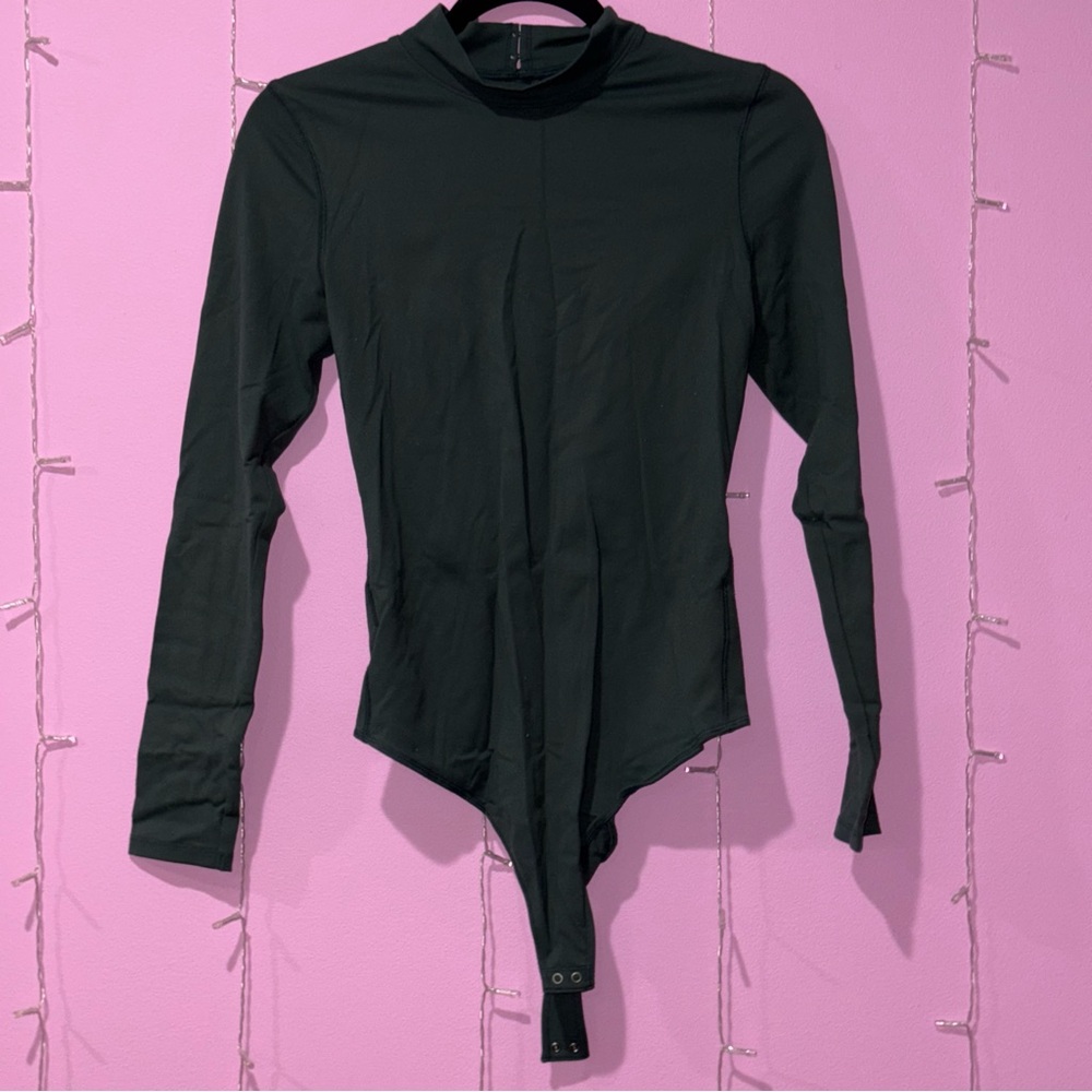 Abercrombie & Fitch Dark Green Bodysuit with higher Collar